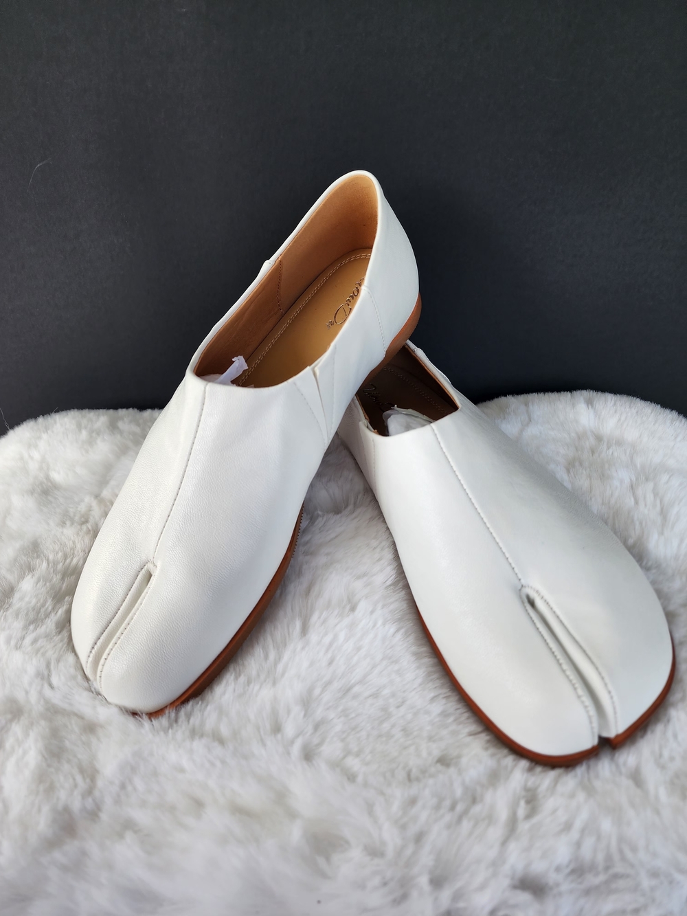 UBWDU Womens Tabi Ballet Flat Shoes Rounde Split Toe Ballerina Flats Size 9